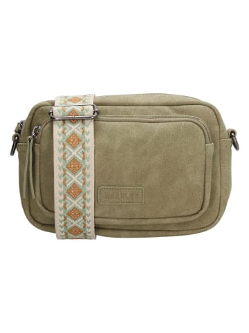 Beagles Torebka w kolorze khaki - 18 x 12 x 4 cm