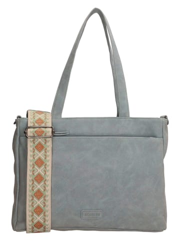 Beagles Shopper bag "Malaga" w kolorze szarym - 31 x 24,5 x 10 cm