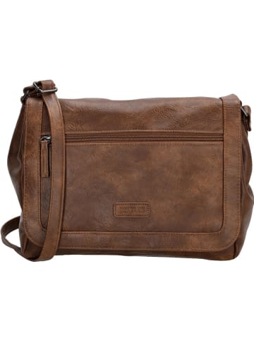 Beagles Umhängetasche "Murcia" in Cognac - (B)27 x (H)21 x (T)8 cm