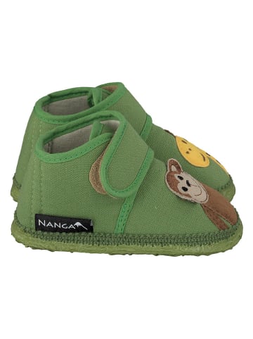 NANGA Hausschuhe "Affe" in Grün
