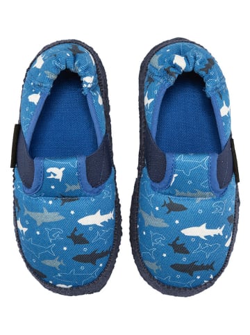 NANGA Pantoffels "Haialarm" blauw
