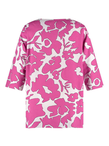 SAMOON Blouse roze/wit