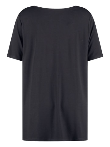 SAMOON Shirt zwart/meerkleurig