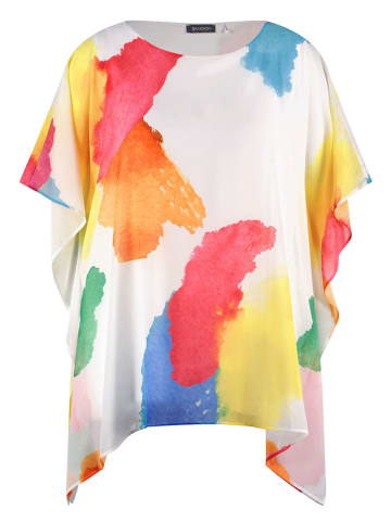 SAMOON Bluse in Weiß/ Bunt