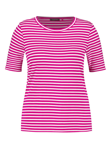 SAMOON Shirt roze/wit