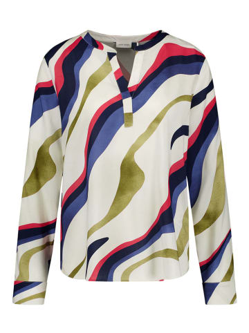 Gerry Weber Bluse in Creme/ Oliv/ Blau