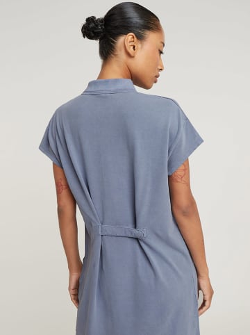 G-Star Polokleid in Blaugrau