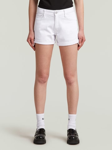 G-Star Spijkershort "Judee" - boyfriend fit - wit