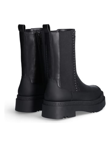 Liu Jo Leder-Boots in Schwarz