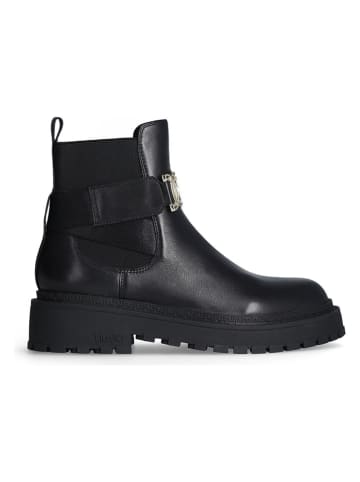 Liu Jo Leder-Boots in Schwarz
