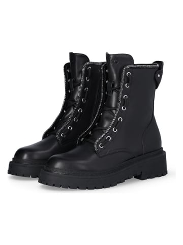 Liu Jo Leder-Boots in Schwarz