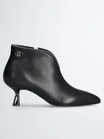 Liu Jo Leren enkelboots zwart