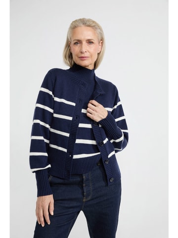 Josephine & Co Cardigan in Dunkelblau/ Weiß