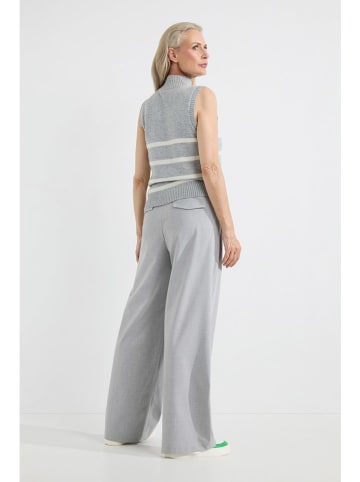 Josephine & Co Pullunder "Arianne" in Grau/ Weiß