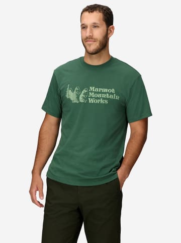 Marmot Koszulka w kolorze zielonym