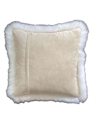 Kaiser Naturfellprodukte Wełniana poduszka "Tibet" w kolorze kremowym - 45 x 45 cm