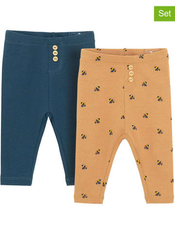 COOL CLUB 2-delige set: leggings donkerblauw/geel