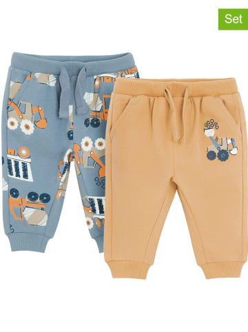 COOL CLUB 2-delige set: sweatbroeken lichtblauw/geel