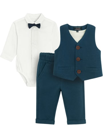 COOL CLUB 3-delige outfit donkerblauw/wit