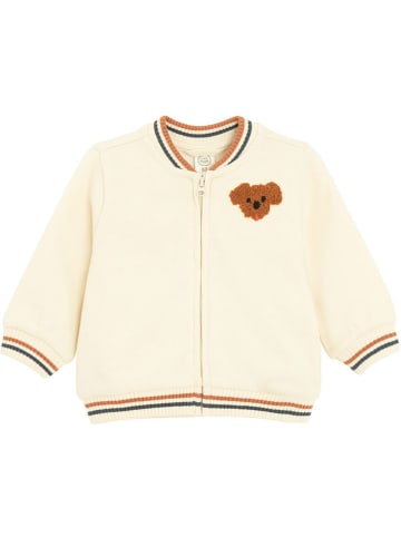 COOL CLUB Sweatjacke in Creme