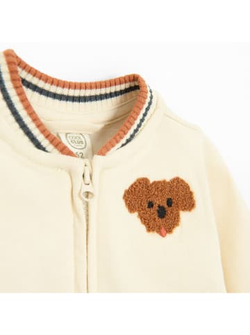 COOL CLUB Sweatjacke in Creme