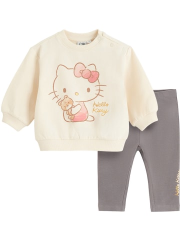 COOL CLUB 2-delige outfit grijs/crème
