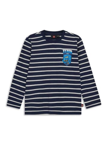 LEGO Longsleeve donkerblauw/wit