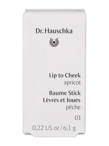 DR. HAUSCHKA 2-in-1 lippenstift & rouge "Lip to Cheeck - 01 Apricot'', 6,1 g
