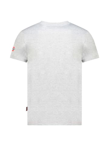 Geographical Norway Koszulka "Jasic" w kolorze szarym
