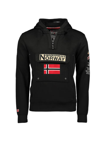Geographical Norway Hoodie "Gymclass" in Schwarz