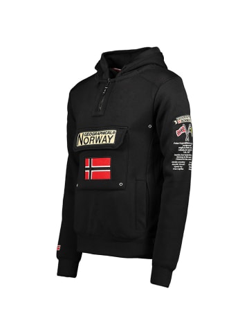 Geographical Norway Hoodie "Gymclass" zwart