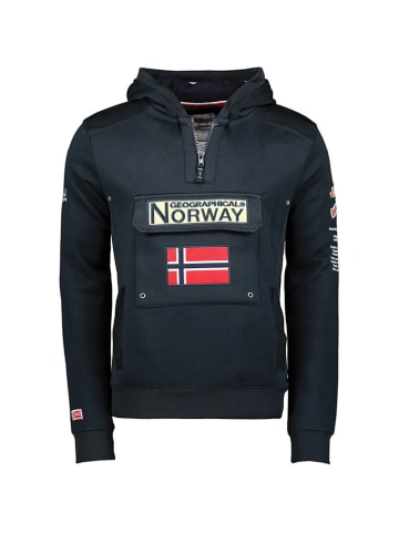 Geographical Norway Hoodie "Gymclass" donkerblauw