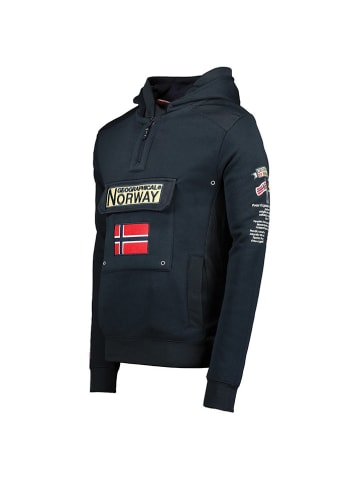 Geographical Norway Hoodie "Gymclass" in Dunkelblau