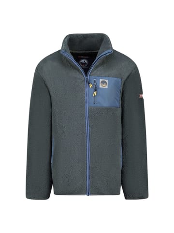 Geographical Norway Fleecejacke "Urock" in Anthrazit/ Blau