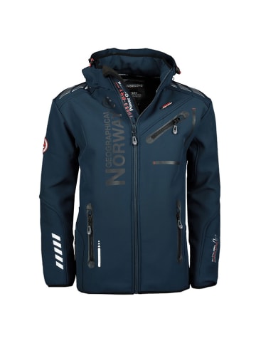 Geographical Norway Kurtka softshellowa "Royaute" w kolorze granatowym