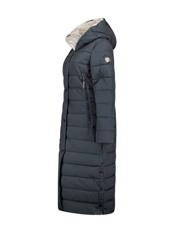 Geographical Norway Doorgestikte mantel "Constance" donkerblauw