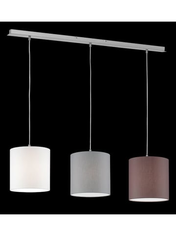 FISCHER & HONSEL Lampa wisząca w kolorze kremowo-szarym - szer. 106 cm