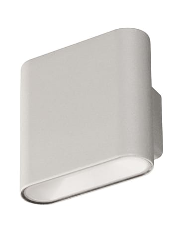 FH Lighting Ledwandlamp zilverkleurig - (B)10 x (H)10 cm