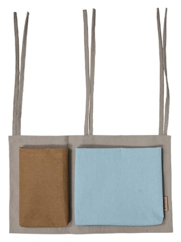 OYOY mini Organizer w kolorze jasnobrązowo-błękitnym - 24 x 40 cm