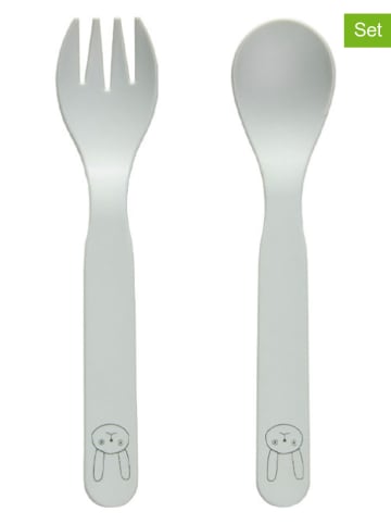 OYOY mini 2-delige bestekset "Pullo" groen - (H)13,5 cm