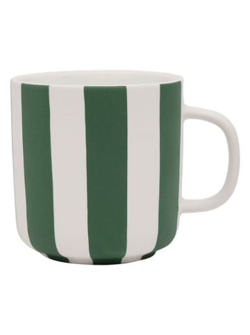 OYOY living design Koffiekop "Toppu" crème/groen - 350 ml