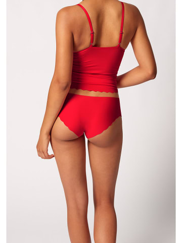 Skiny Pełne figi w kolorze czerwonym