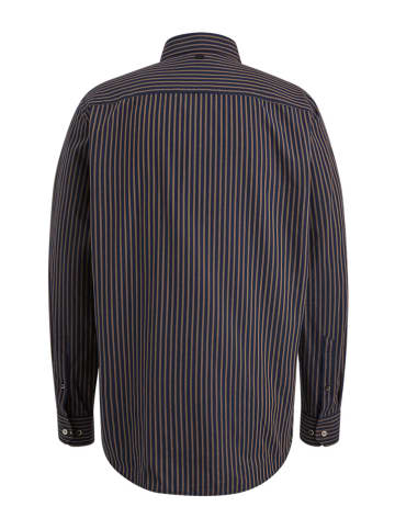 Vanguard Hemd in Dunkelblau/ Hellbraun