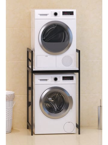 Scandinavia Concept Wasmachinekast zwart - (B)70 x (H)116 x (D)60 cm