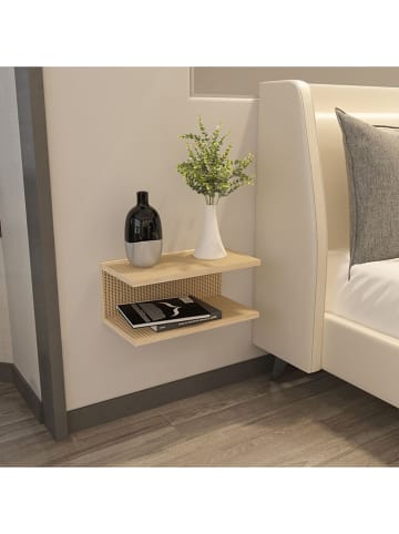 Scandinavia Concept Nachttisch "Ramira" in Beige - (B)45 x (H)19,6 x (T)23,8 cm