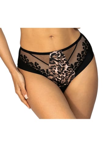 Wiesmann Figi high waist "Vaiana" w kolorze czarno-brązowym