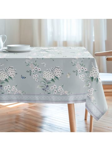 Mint Rugs Tischdecke "Floral And Tropical Galan" in Türkis/ Weiß