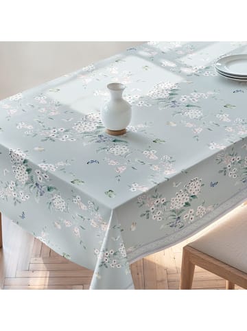 Mint Rugs Tafellaken "Floral And Tropical Galan" turquoise/wit