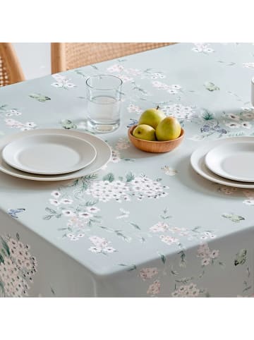 Mint Rugs Obrus "Floral And Tropical Galan" w kolorze biało-miętowym