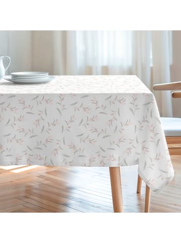 Mint Rugs Tafellaken "Duna" wit/lichtroze/groen